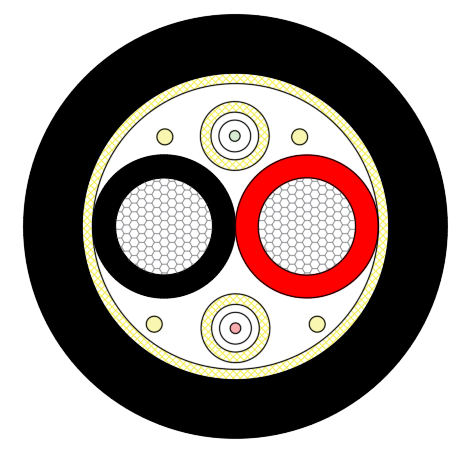 系留浮空器光电复合缆 PDK41904-2×14AWG+2SMF
